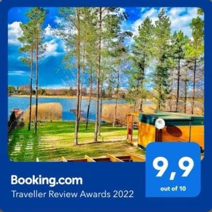 Makosieje Resort - komfortowy domek 30m od jeziora,ogrzewanie,wi-fi,widok na jezioro Thumbnail