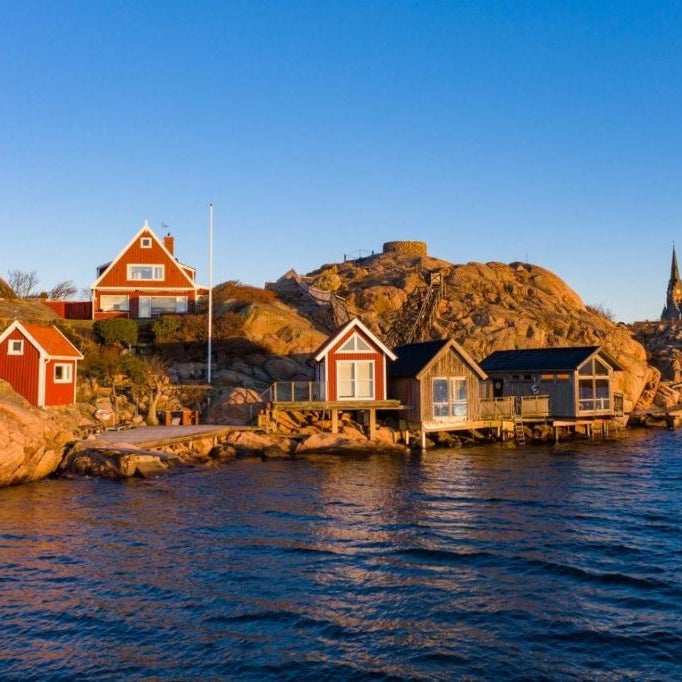 Strandflickornas Husen invid Havet