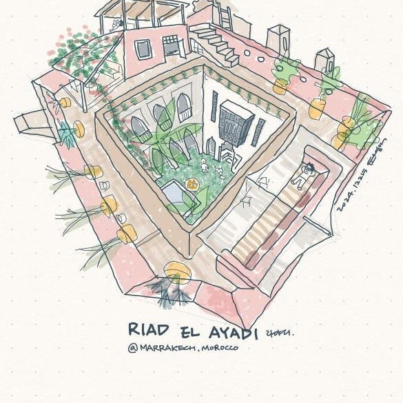 Riad El Ayadi, Moorish villa