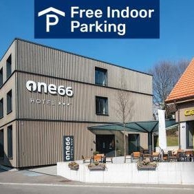 Hotel one66 (free parking garage)