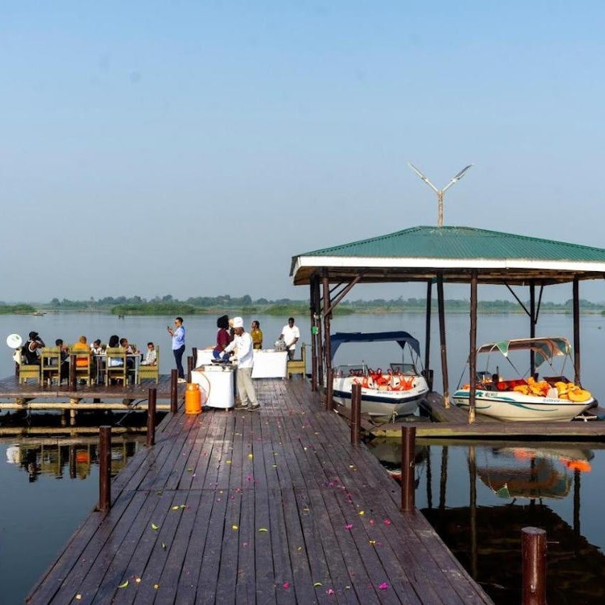 Natural Bamboo Lodge on River Nile Banks in Murchison Falls